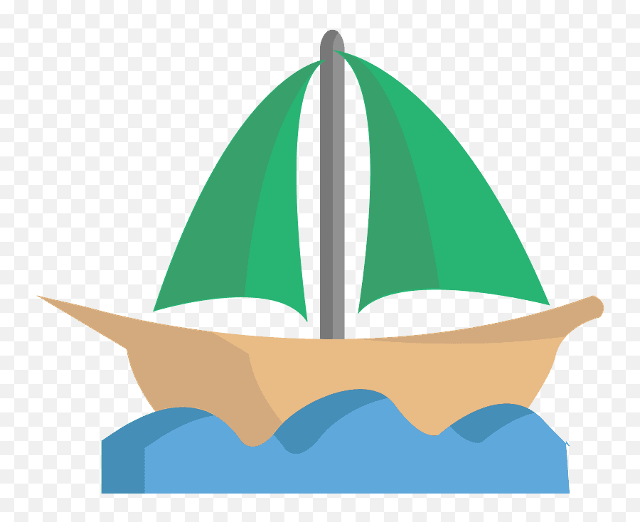 Sailboat Emoji Clipart - Clipart Velas De Barco,Sailboat Emoji