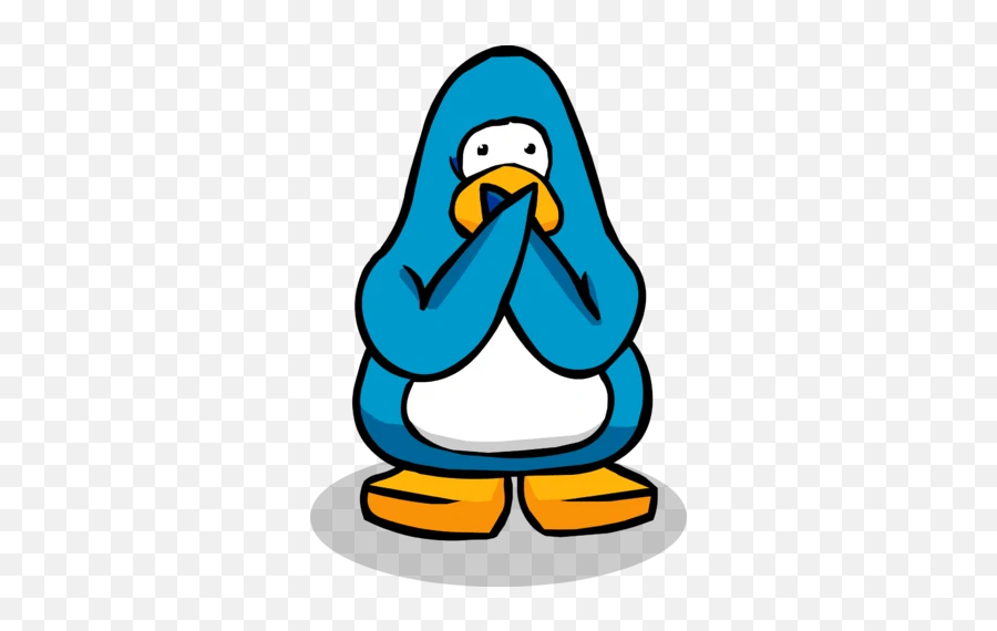 Ban - Club Penguin Scared Penguin Emoji,Oops Emoticons