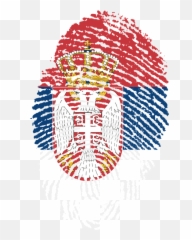 Serbia Flag Fingerprint - Uae Emoji