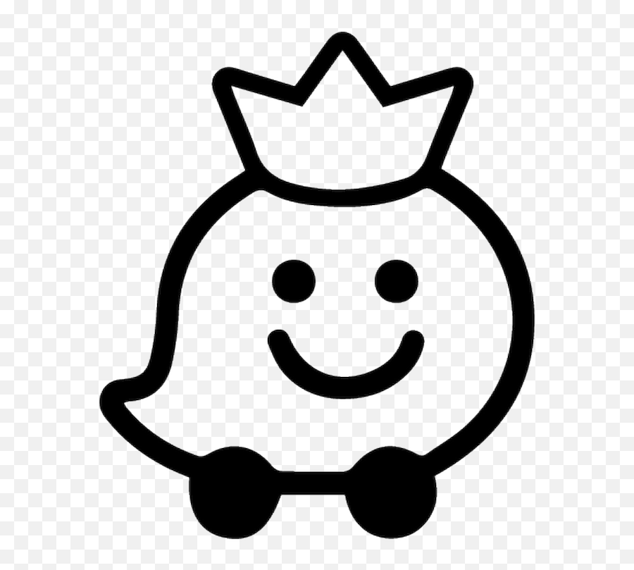 Wase King Decal - Waze Icon Aesthetic Beige Emoji,Motorcycle Emoticon