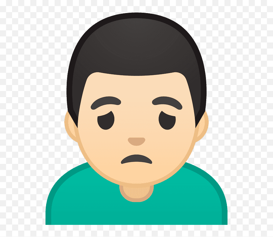 Man Frowning Emoji Clipart Free Download Transparent Png - Man Frowning Emoji,Male Emojis