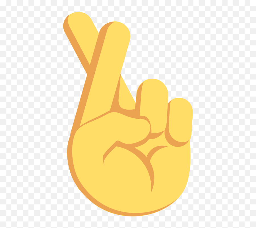 Emojione 1f91e - Fingers Crossed Emoji Vector,Finger Gun Emoji