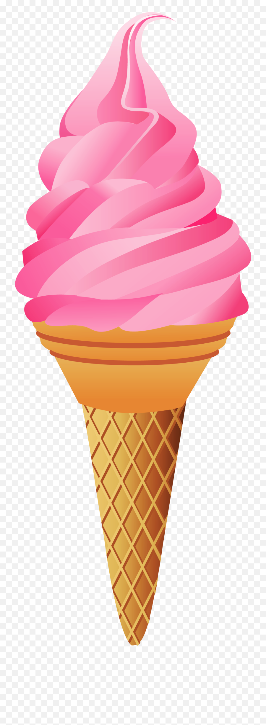 Ice Cream Cone Clip Art Vanilla Ice - Ice Cream Clipart Png Emoji,Emoji Ice Cream Cake