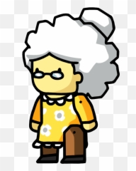 Grandmother Png Clipart - Scribblenauts Grandmother Emoji,Granny Emoji