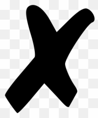 Black X Mark Png Emoji