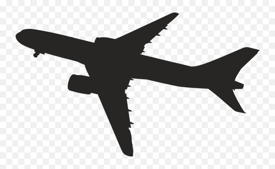 Silhouette Illustration Aviation Image - Aircraft Emoji,Plane Emoji Transparent