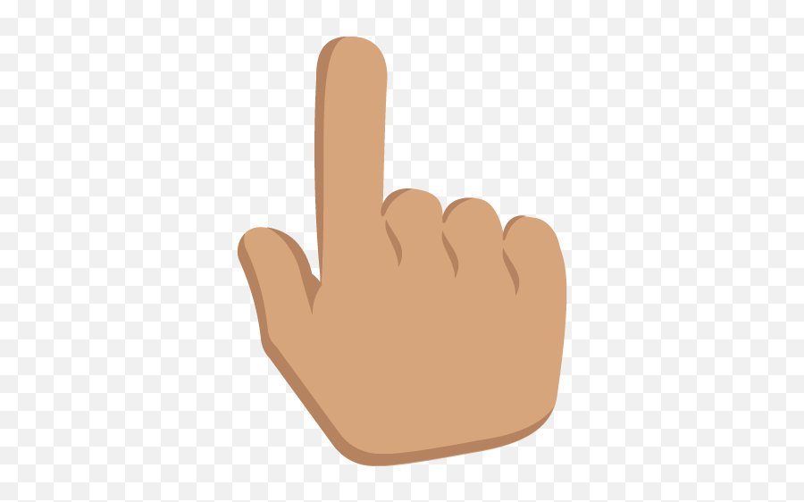 Up Pointing Backhand Index Medium Skin Tone Emoji Emoticon - Emoji Dedo Indicador,Pointing Finger Emojis