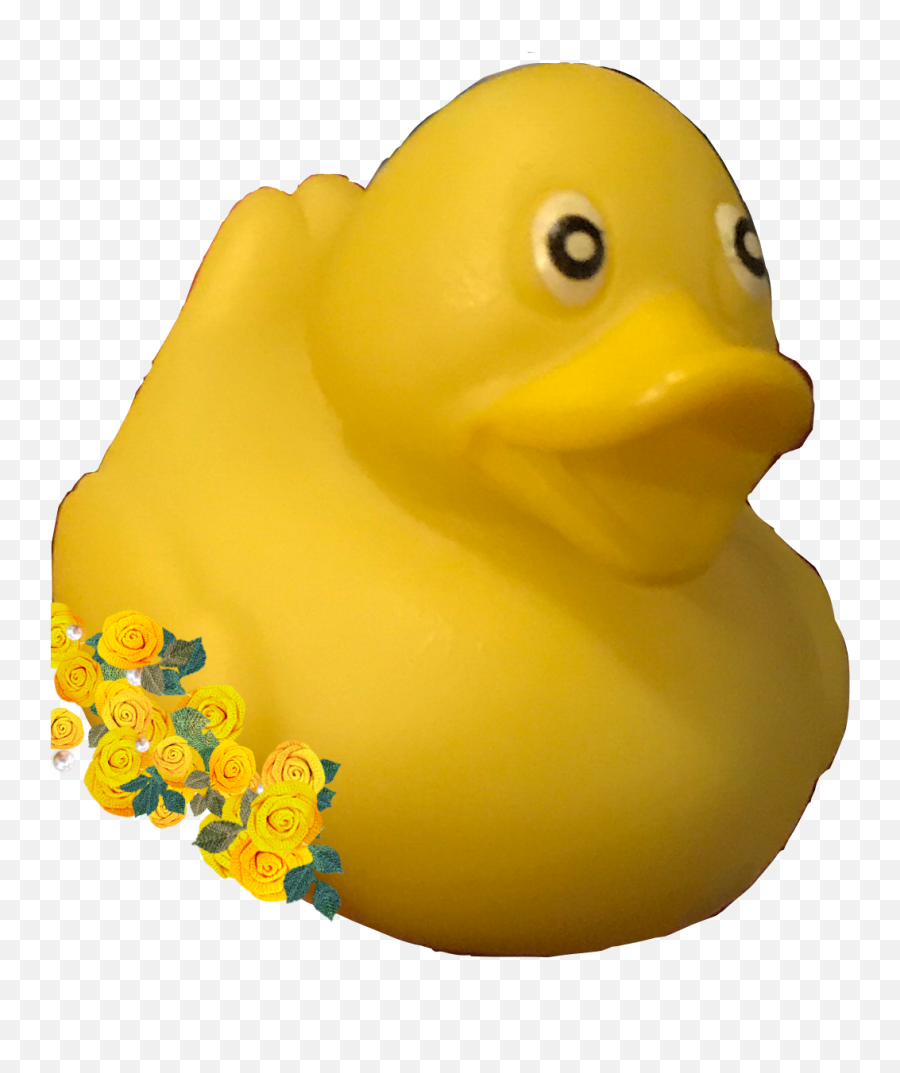 Duck Sticker Rubber Rubberduck Blando Yellow Cute Freet - Bath Toy Emoji,Rubber Duck Emoji