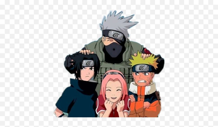 Naruto Sasuke Sakura Kakashi Team7 - Naruto Team 7 Emoji,Naruto Emoji