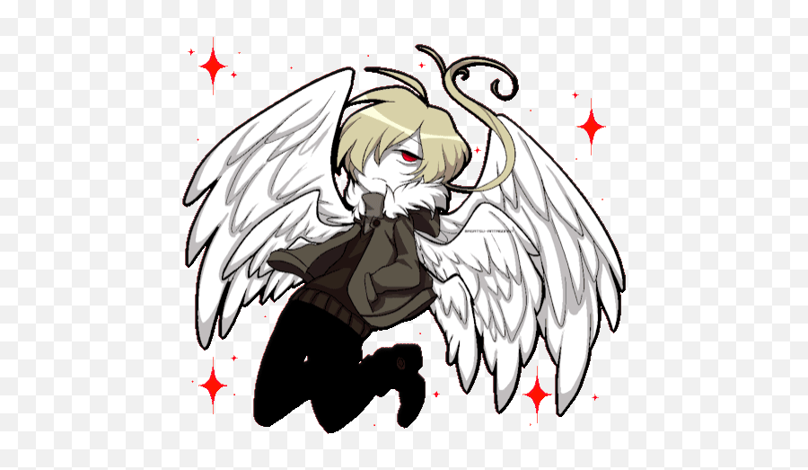 Top Bloody Angel Stickers For Android U0026 Ios Gfycat - Funamusea Gif Emoji,Angel Wings Emoji
