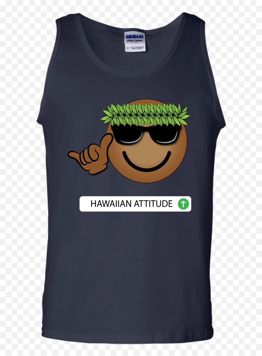 Ha Hawaiian Emoji Cotton Tank Top,Hawaiian Emoji
