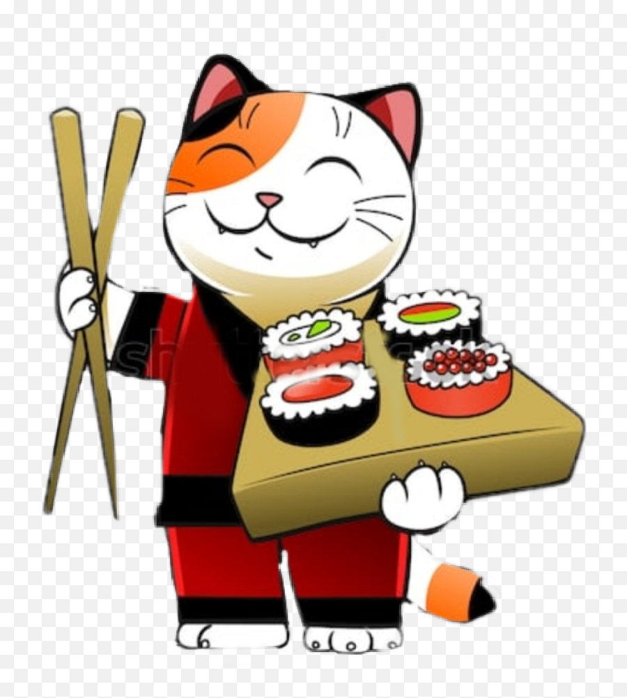 Chopsticks - Sushi Cartoon Emoji,Chopsticks Emoji