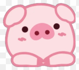 Lovely Pig Emoji - WhatsApp Clip Art