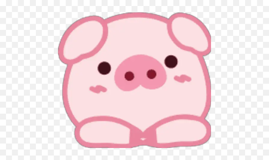 Lovely Pig Emoji - Whatsapp Clip Art,Pig Nose Emoji