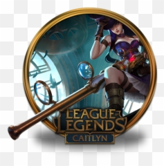 Caitlyn Icon League Of Legends Gold Border Iconset Fazie69 - League Of Legend Velkoz Emoji,Trombone Emoji