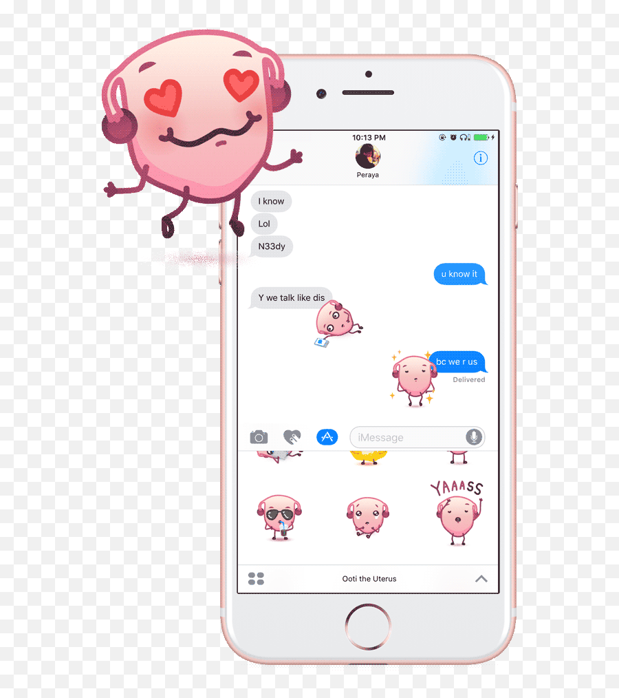 Copy Of Emoji Designs Ooti The Uterus - Iphone,Emoji For Pussy