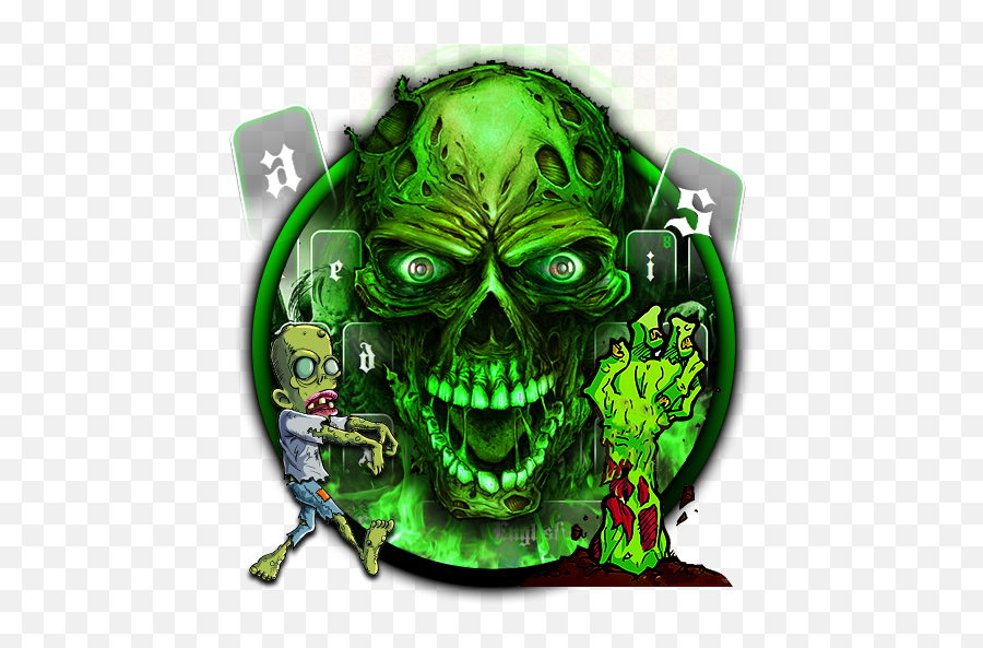 Download Zombie Green Skull For Android Myket - Skull Emoji,Zombie Emojis For Android
