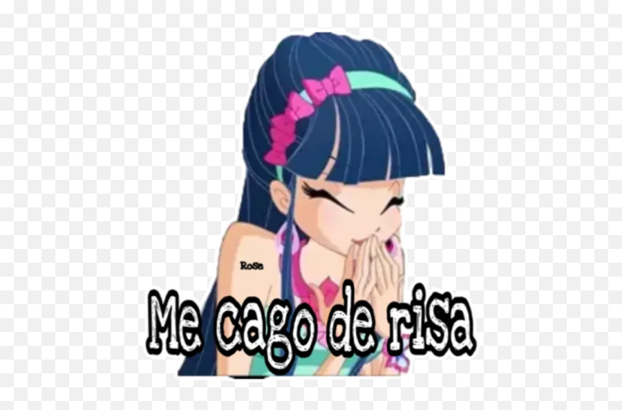 World Of Winx Stickers For Whatsapp - Musa Emoji,Emoji De Risa