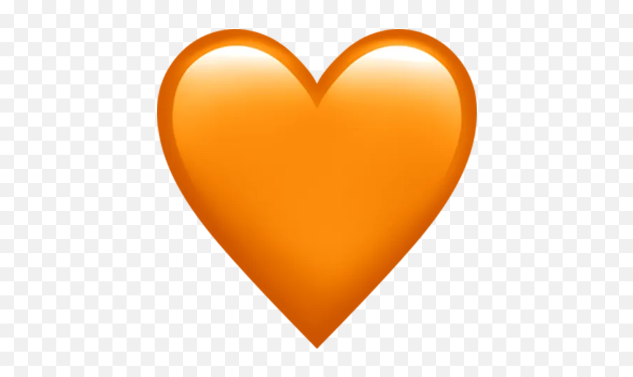 Apples Ios 11 - Iphone Orange Heart Emoji,Orange Heart Emoji