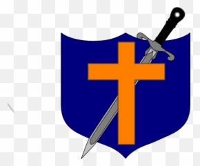 Crossed Swords And Shield Transparent - Shield And Sword Logo With Cross Emoji,Sword And Shield Emoji