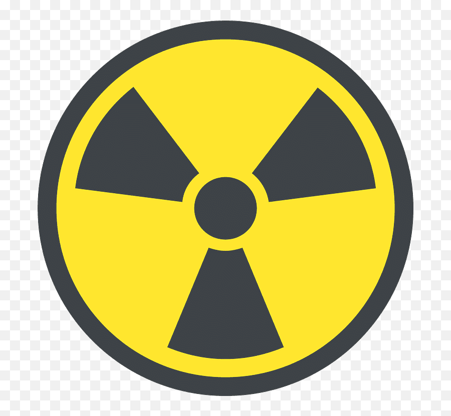 Radioactive Emoji Clipart - Radiation Icon,Warning Emoji