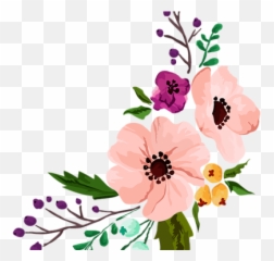 Vintage Flower Clipart Dainty Flower - Transparent Flowers Logo Emoji,Bouquet Emoji
