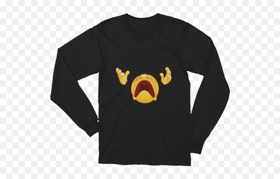 Unisex Why God Why Emoji Long Sleeve T - Shirt,6 God Emoji
