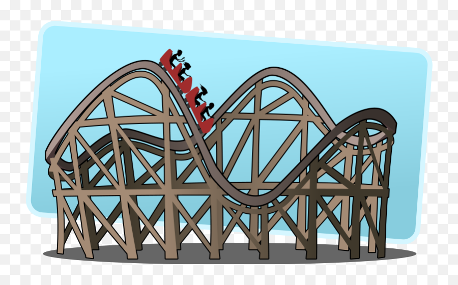 Animated Roller Coaster Clipart - Kinetic Energy Objects Emoji,Roller Coaster Emoji
