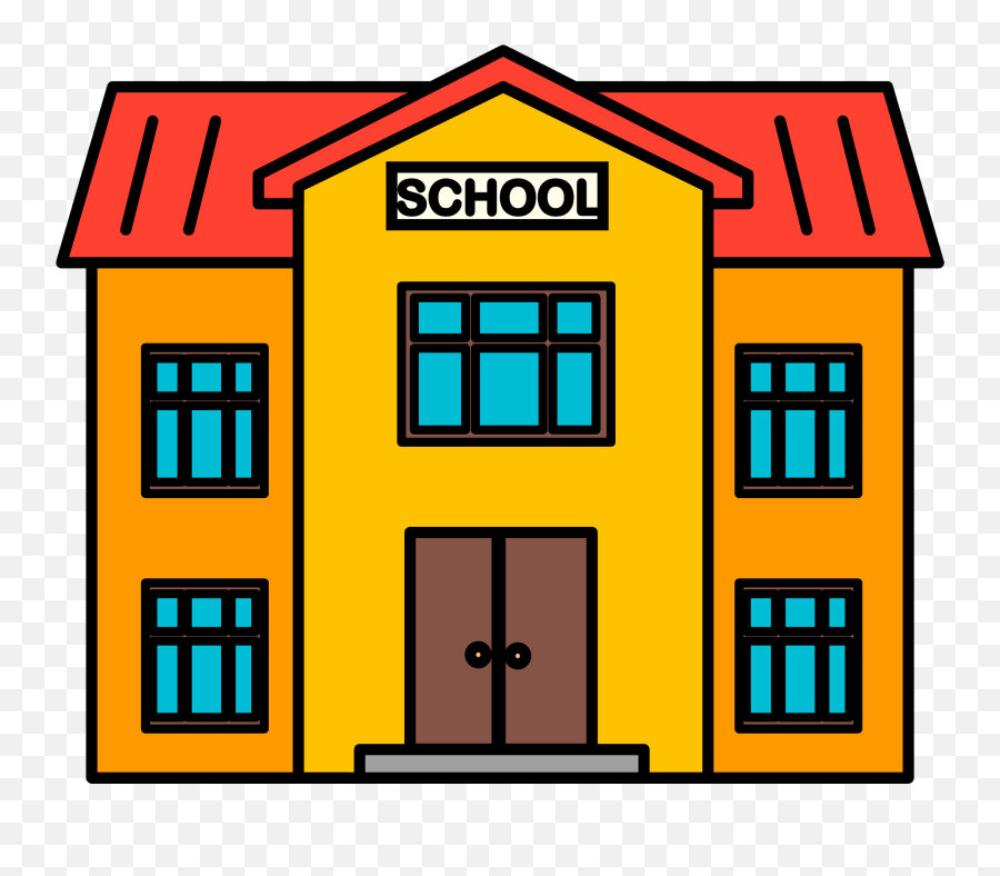 School House Clipart Free Download Transparent Png Creazilla - College Building Pic Transparent Emoji,School Emoji Png