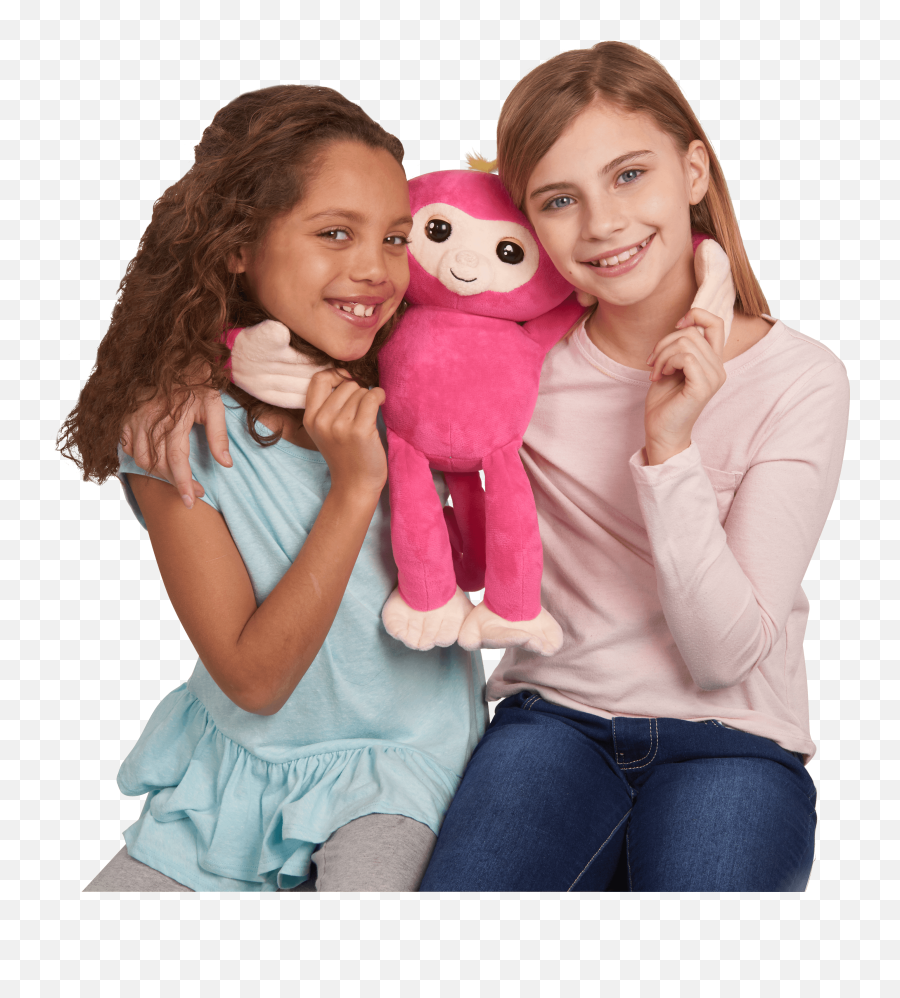 Fingerlings Hugs - Bella Pink Interactive Plush Monkey By Wowwee Fingerling Hugs Emoji,Emoji Stuffed Animal