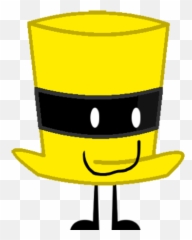 Inverse Yellow Top Hat - Happy Emoji