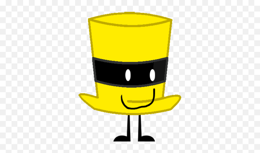 Inverse Yellow Top Hat - Happy Emoji,Top Hat Emoticon