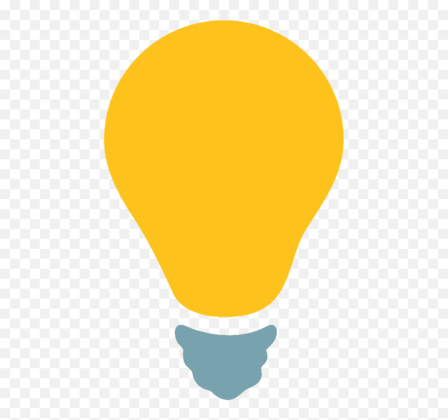 Light Bulb Emoji Clipart - Bulb Emoji Light Bulb,Light Bulb Camera Action Emoji