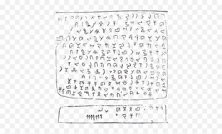 Phoenician Alphabet As Was Discovered - Byblos Script Emoji,Guatemalan Flag Emoji