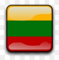 Lithuania Vector Flag Button - Illustration Emoji,Samoa Flag Emoji