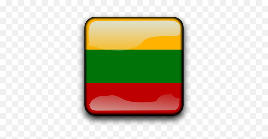 Lithuania Vector Flag Button - Illustration Emoji,Samoa Flag Emoji