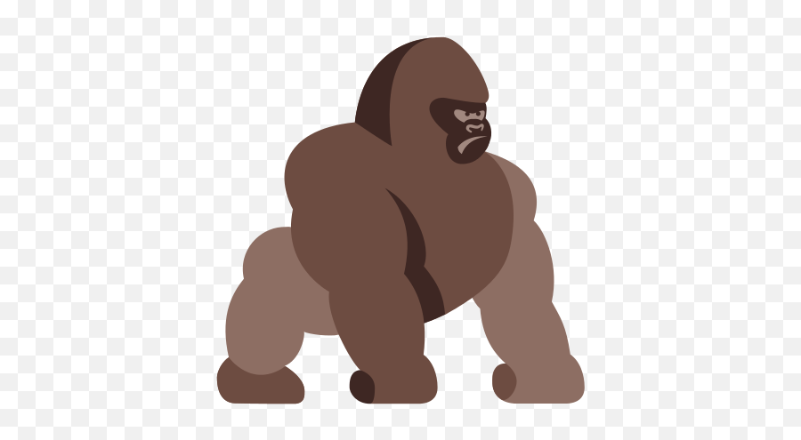 Gorilla Icons - Gorilla Funny Cartoon Png Emoji,Gorilla Emoji