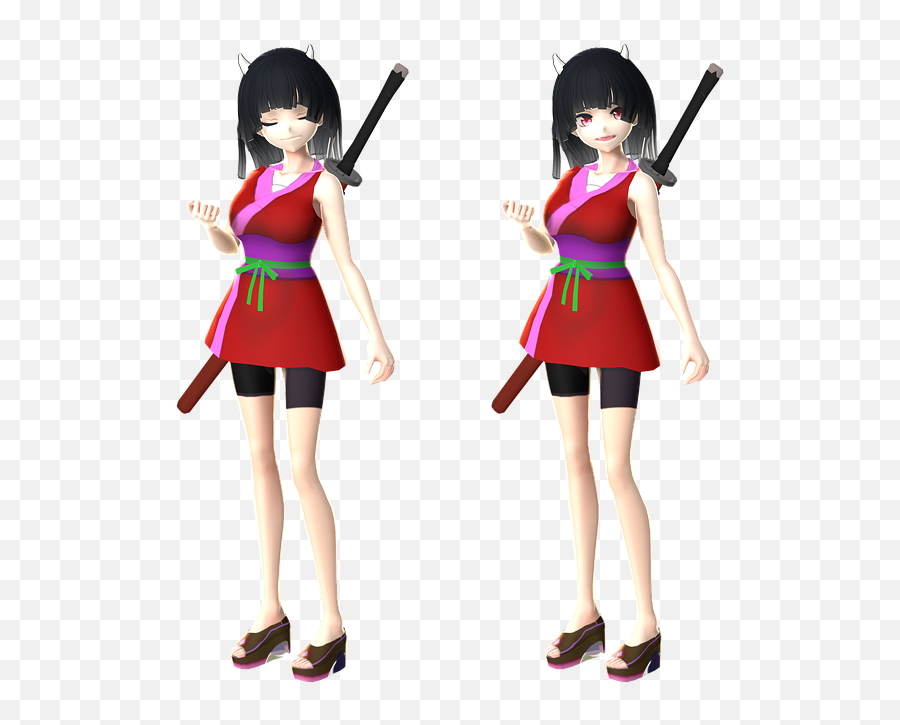 Girls Demon Warrior - Doll Emoji,Speed Demon Emoji