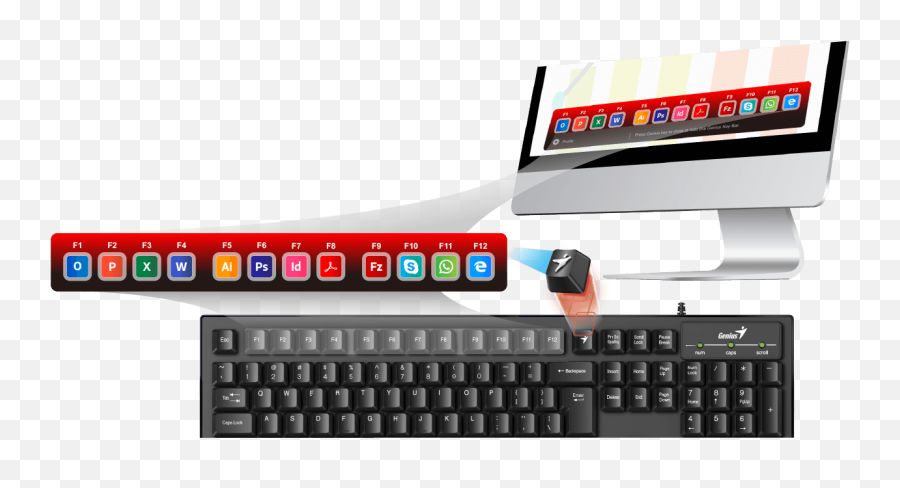 Genius Smart Keyboard With Genius Key - Teclado Genius Kb 102 Emoji,Emoji Keyboard For Samsung Galaxy S6