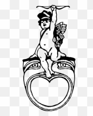 Cupid Cherub Angel Mask Face - Cupido Old Vintage Illustration Emoji
