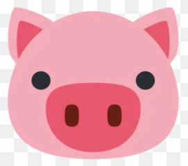 Large Emoji Icons - Cartoon Pig Face Png,Seedling Emoji