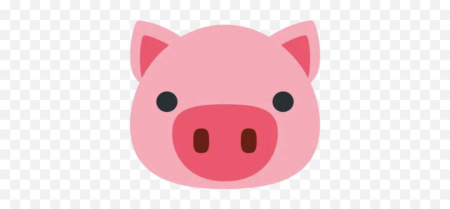 Large Emoji Icons - Cartoon Pig Face Png,Seedling Emoji