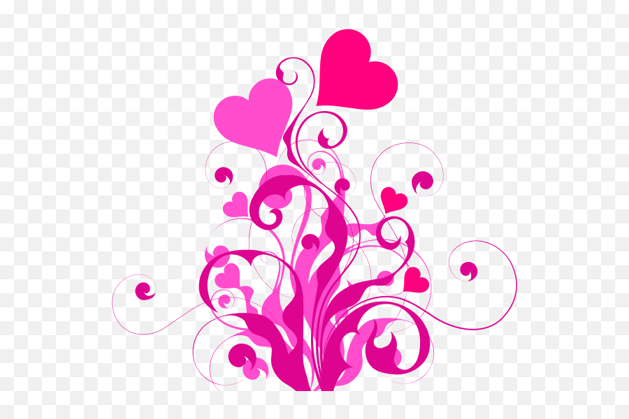 Branches And Leaves With Hearts Image - Background Love Symbols Png Emoji,Emoji Heart Made Of Hearts