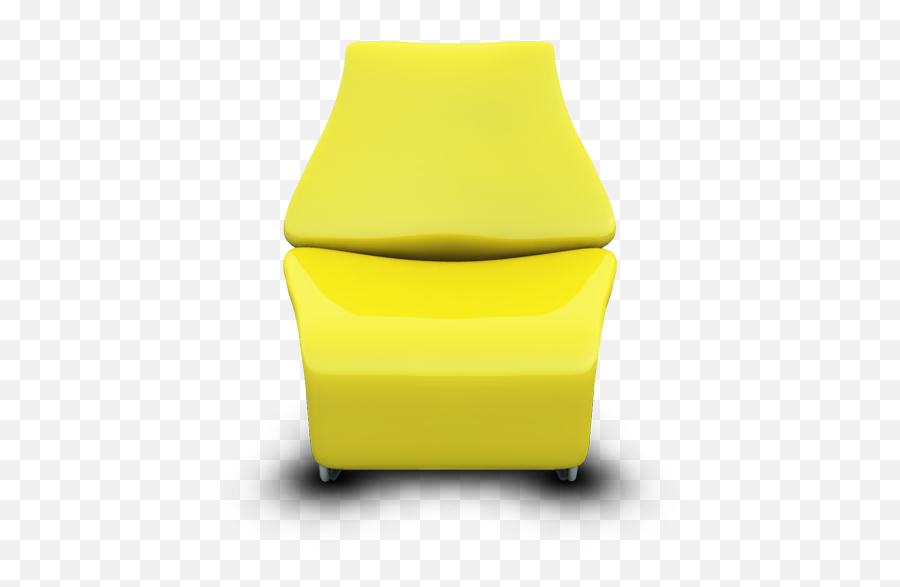 Yellow Modern Chair 2 Icon Png Clipart - Club Chair Emoji,Chair Emoticon