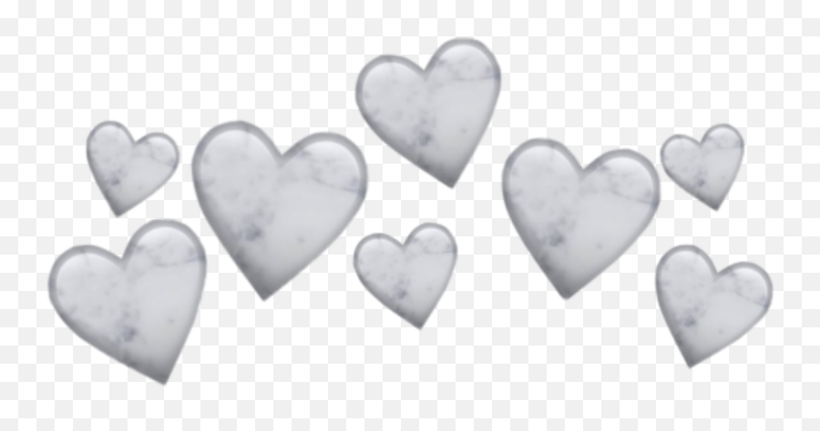 Marbleheart - White Heart Crown Png Emoji,Black Heart Emoji Pillow