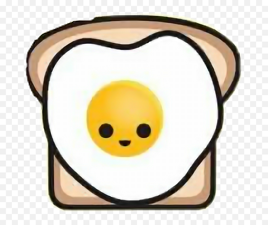 Freetoedit Egg Toast Freetoedit - Cartoon Emoji,Toast Emoticon