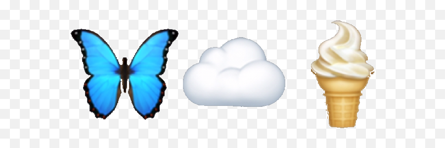Butterfly Cloud Icecream Emoji Freetoedit Tumblr Aesthe - Emoji Cloud Tumblr Png,Icecream Emoji