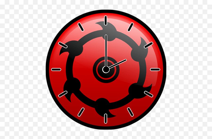 Sharingan Clock Widget - Mangekyou Sharingan Custom Transparent Emoji,Sharingan Emoji