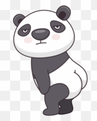 2d Animation Emma Gilberg - Dance Transparent Panda Gif Emoji,Twerking Emoticon