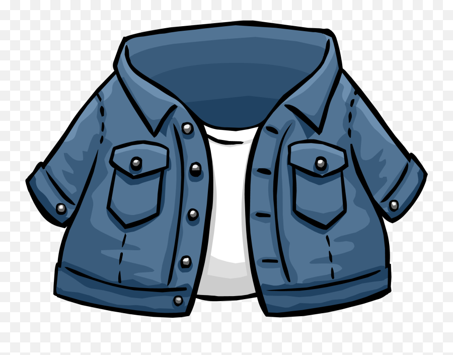 Jacket Clipart Png - Club Penguin Jean Jacket Emoji,Leather Jacket Emoji
